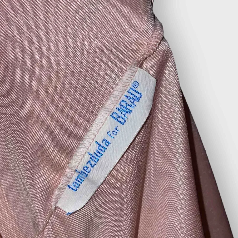 70’s Pastel Pink Lace Detailed Robe & Nightgown by Tom Bezduda for Barad Co. - Picture 9 of 13